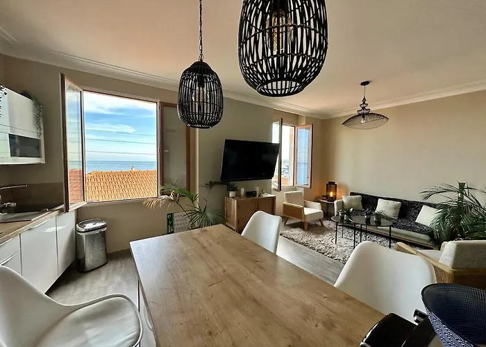 Lägenhet Peyronnet - Fabulous 2 Bedrooms - Sea View - 2min Away Menton